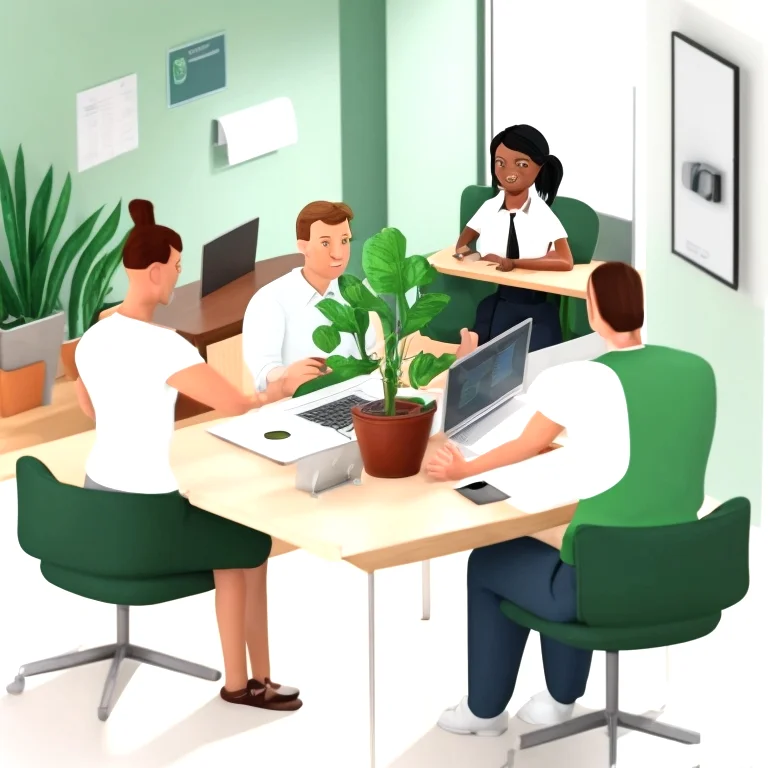 Volunteers planting trees in a community park